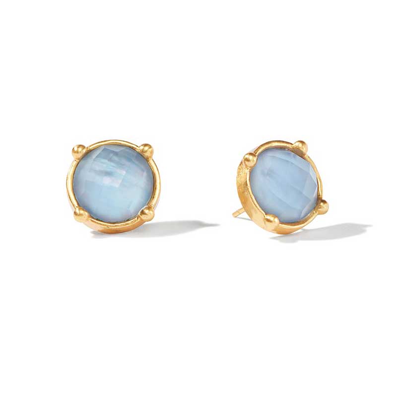 Honey Stud-Gold-Chalc Blue