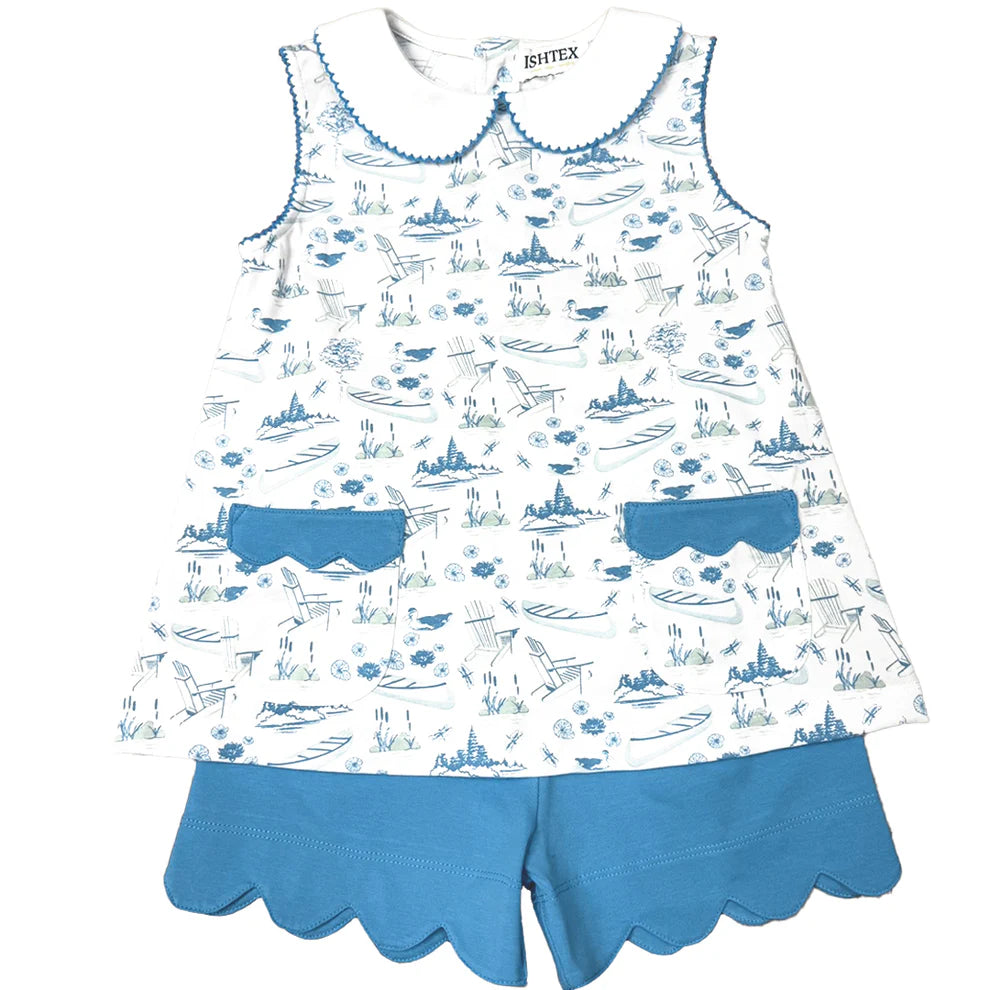 Lake Girl's Short Set
