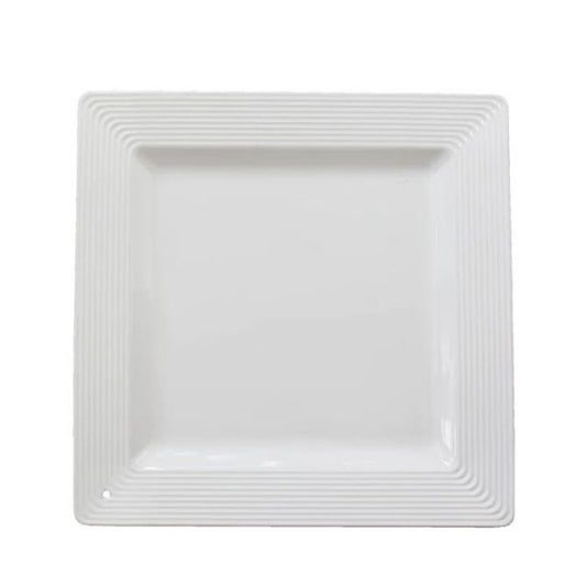 Ceramic Square Platter Pinstripes