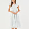 Dress Riley Flutter Pin Stripe Blue