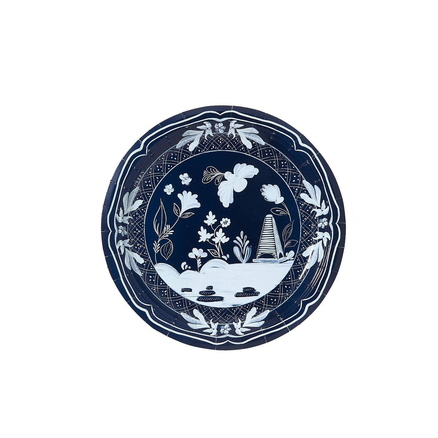 Beachside Pavilion Salad and Dessert Plates 8 per pack: Sky & Navy