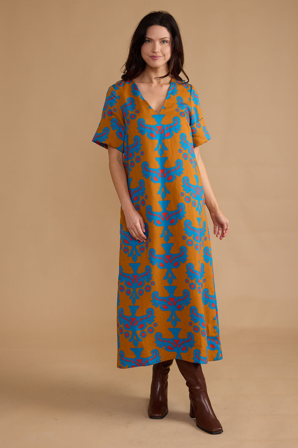 Mughal Motif Mum Colin Dress