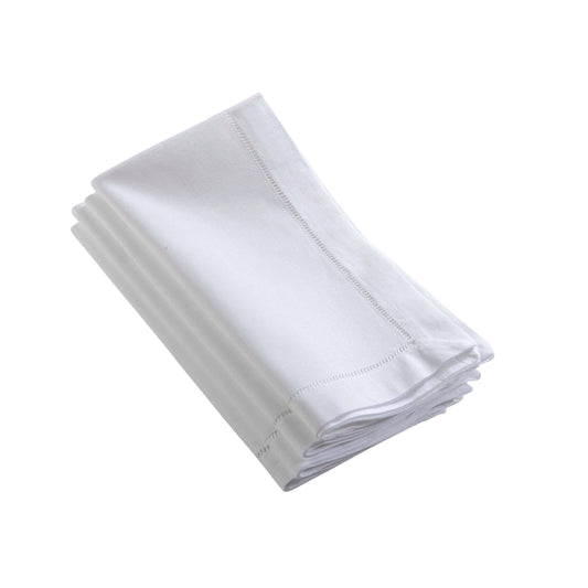 Hemstitched Napkins White / 20" set of 4