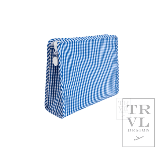 Roadie Medium - Gingham Royal