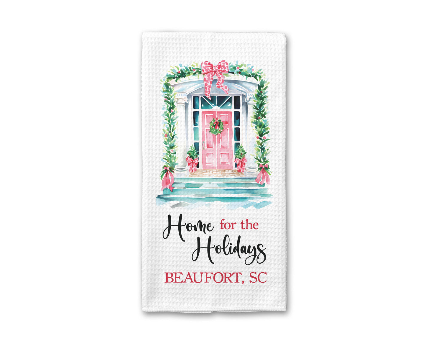 City State Christmas Towel, Preppy