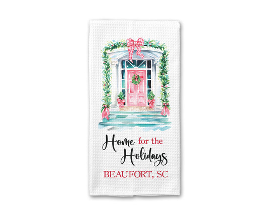 City State Christmas Towel, Preppy