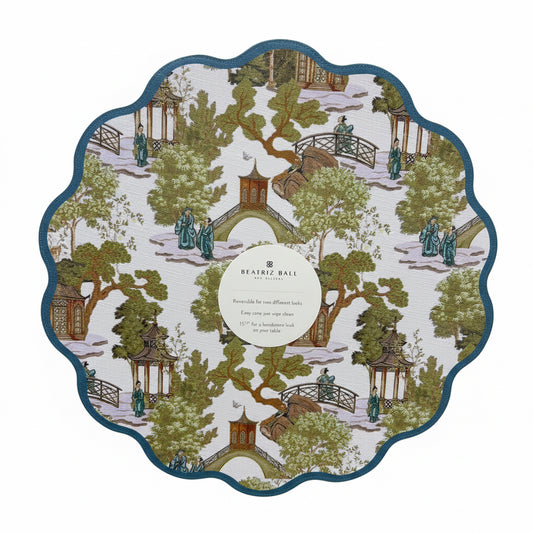 Vida Pagoda Reversible Placemat-set of 4