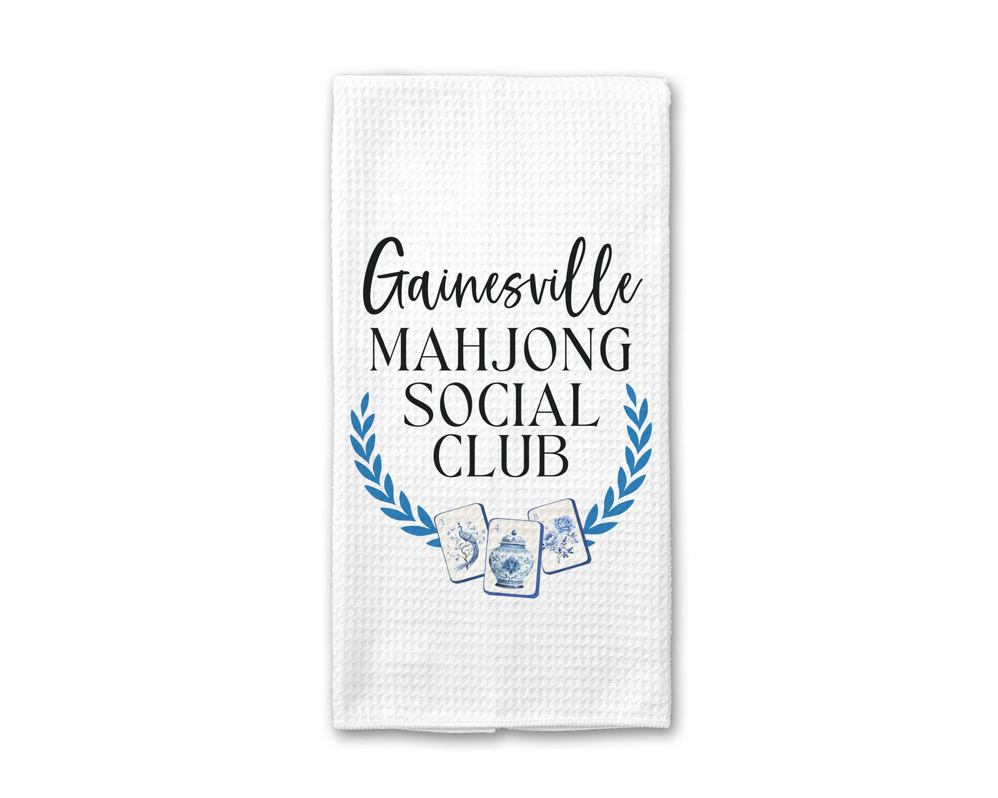 Custom Mahjong Social Club Towel