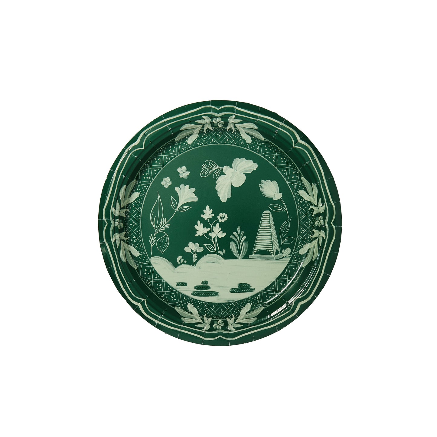 Beachside Pavilion Salad and Dessert Plates 8 per pack: Sky & Navy