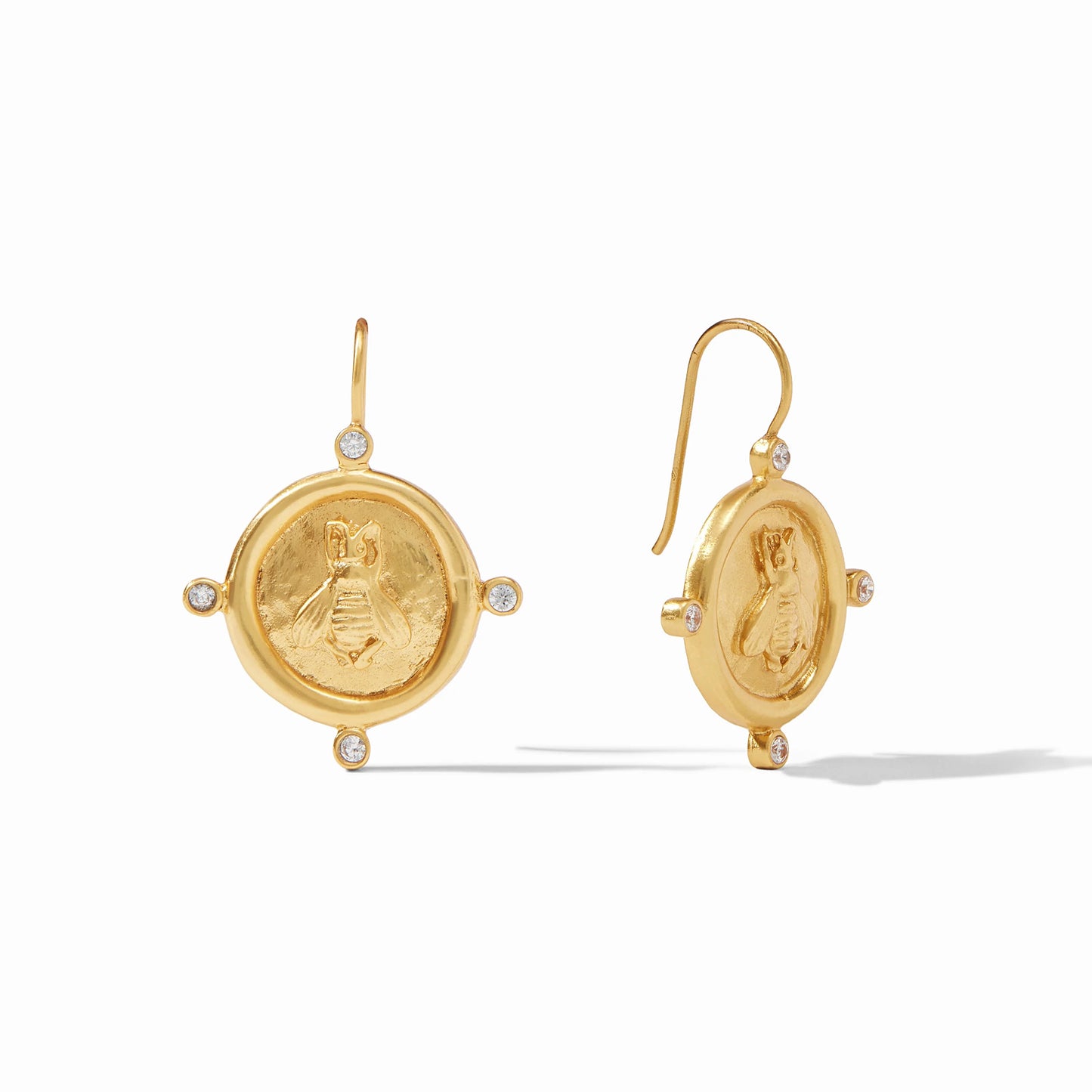 Bee Cameo Earring-Gold