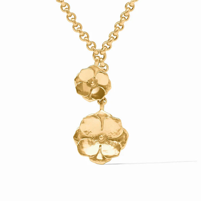Bloom Lariat Necklace-Gold-OS