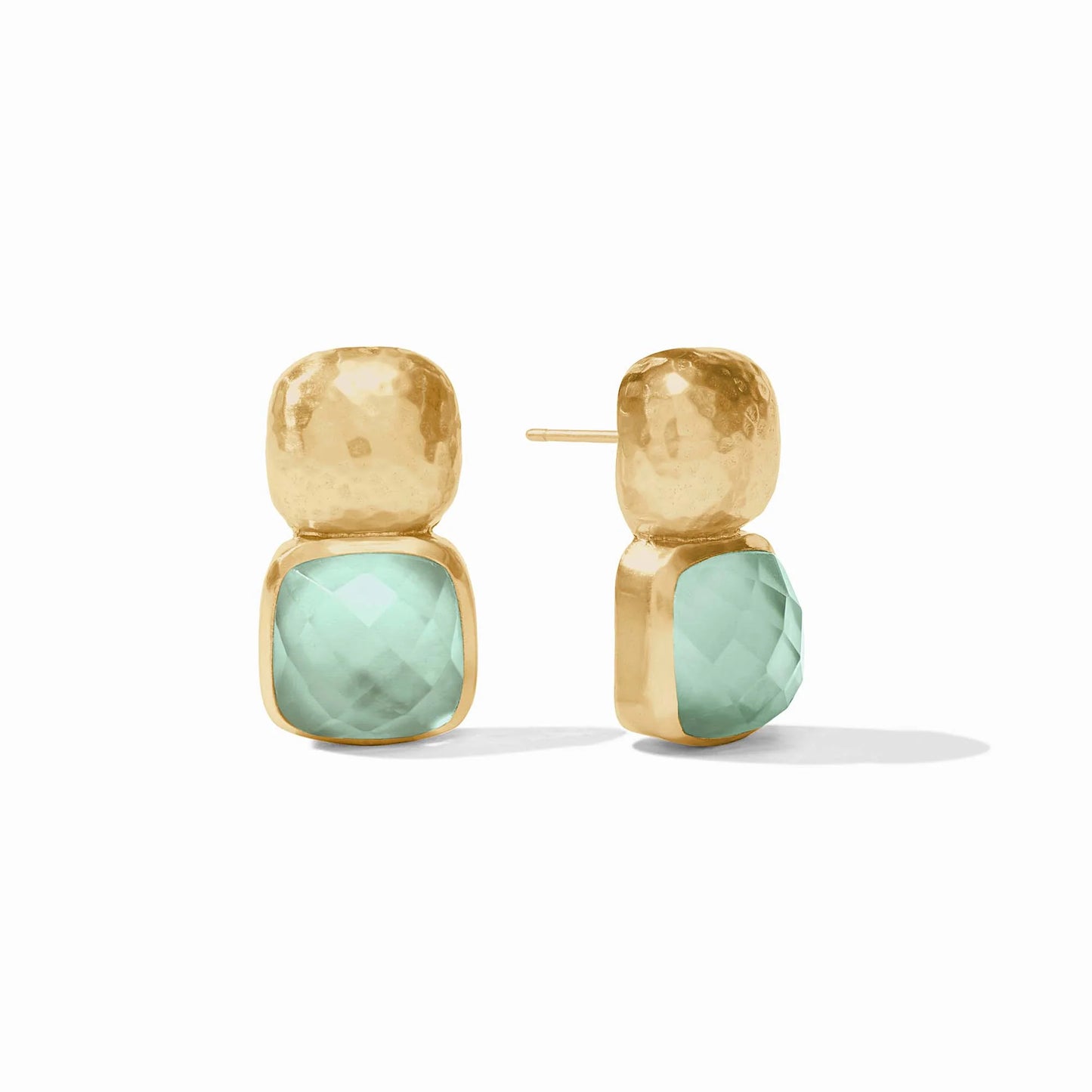 Catalina Earring-Gold-Aquamarine