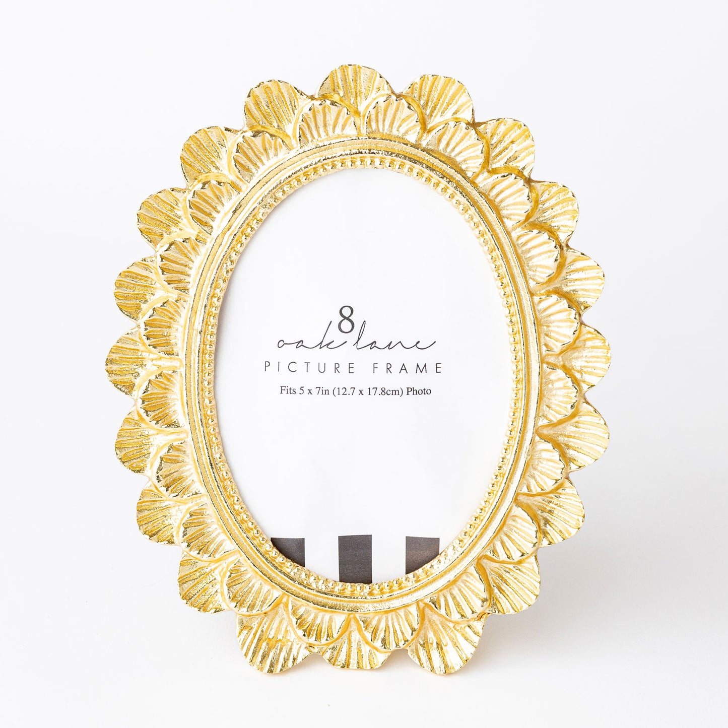 Scalloped Palm Gold Frame 5x7