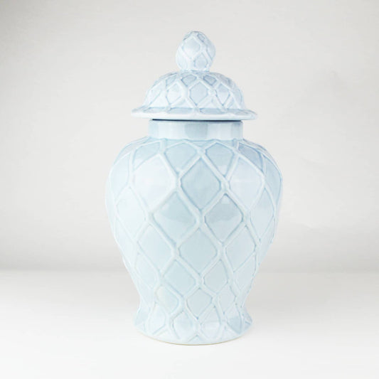 SM Txtrd Ginger Jar - Lt Blue