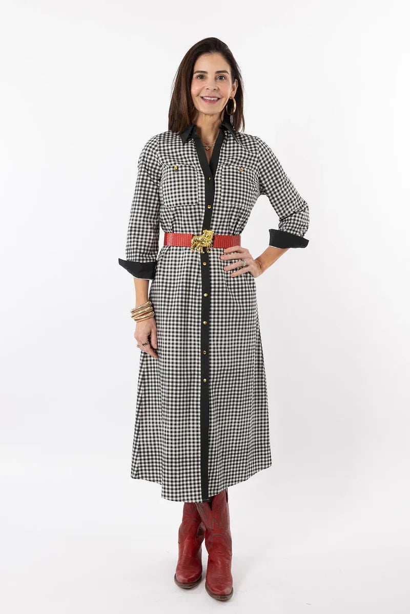 Harper Dress Black Gingham