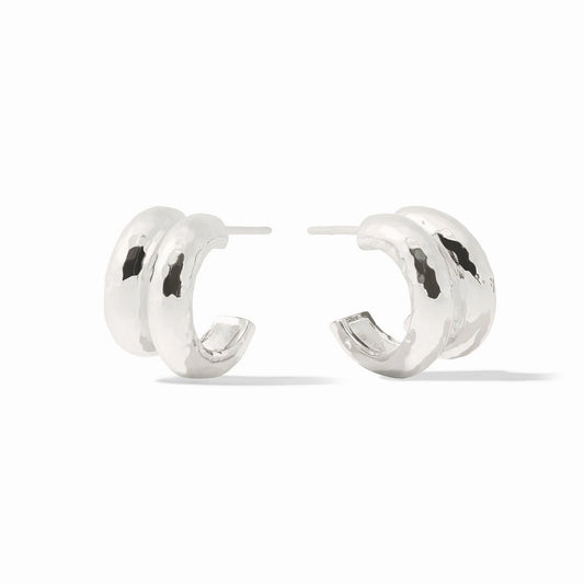 Havana Double Hoop-Silver
