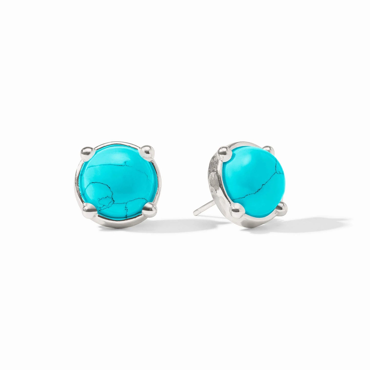 Honey Stud- Silver Turquoise