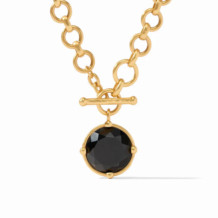 Honeybee Demi Necklace-Obsidian Black