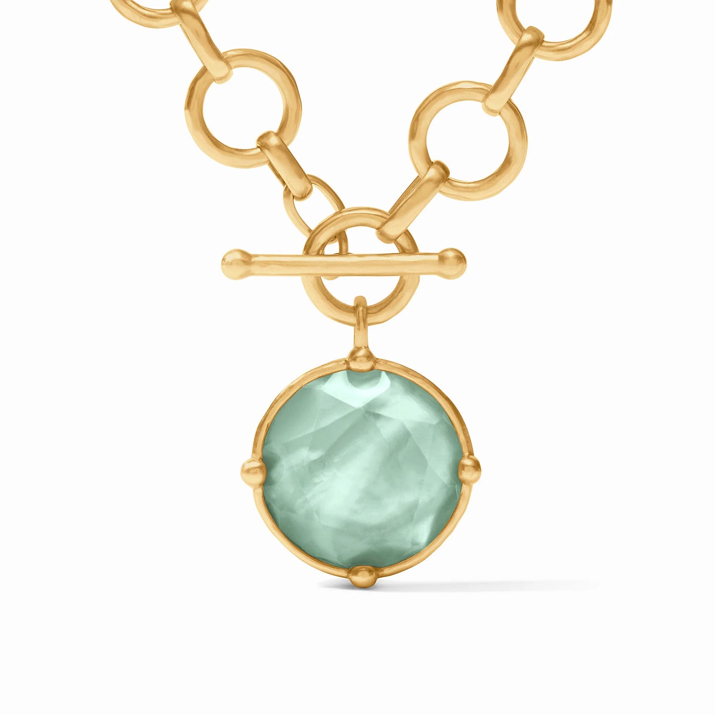 Honeybee Statement Necklace-Aquamarine
