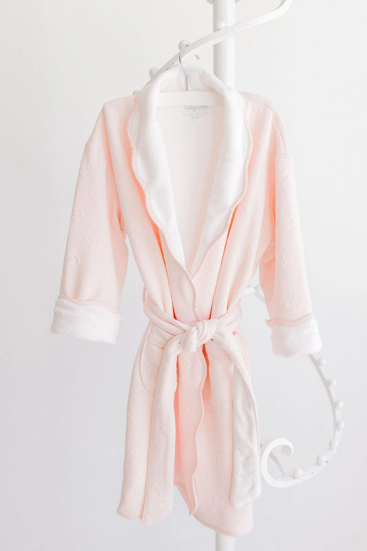 Pink Toddler Robe Stripe