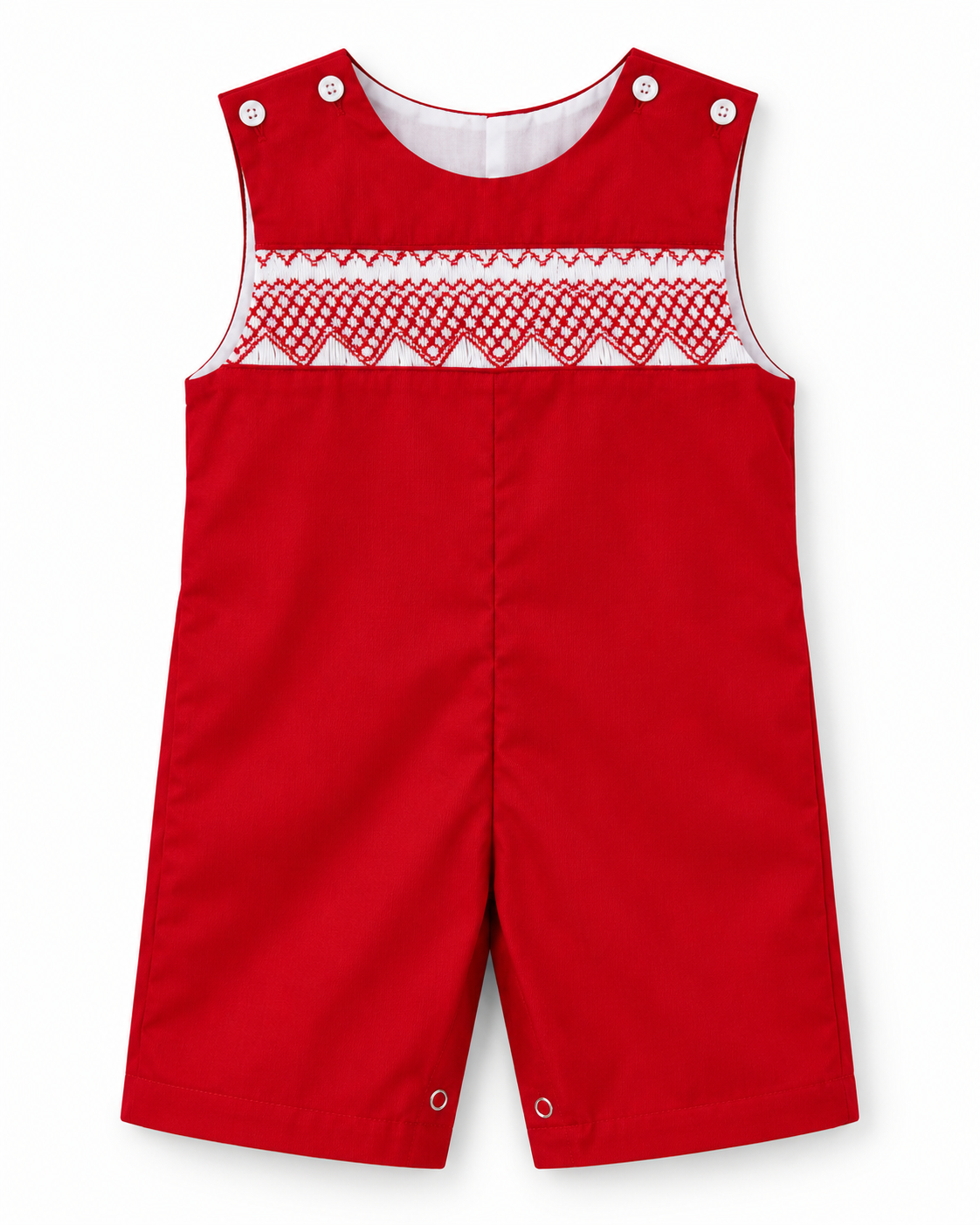 Peter Red and White Smock Longall