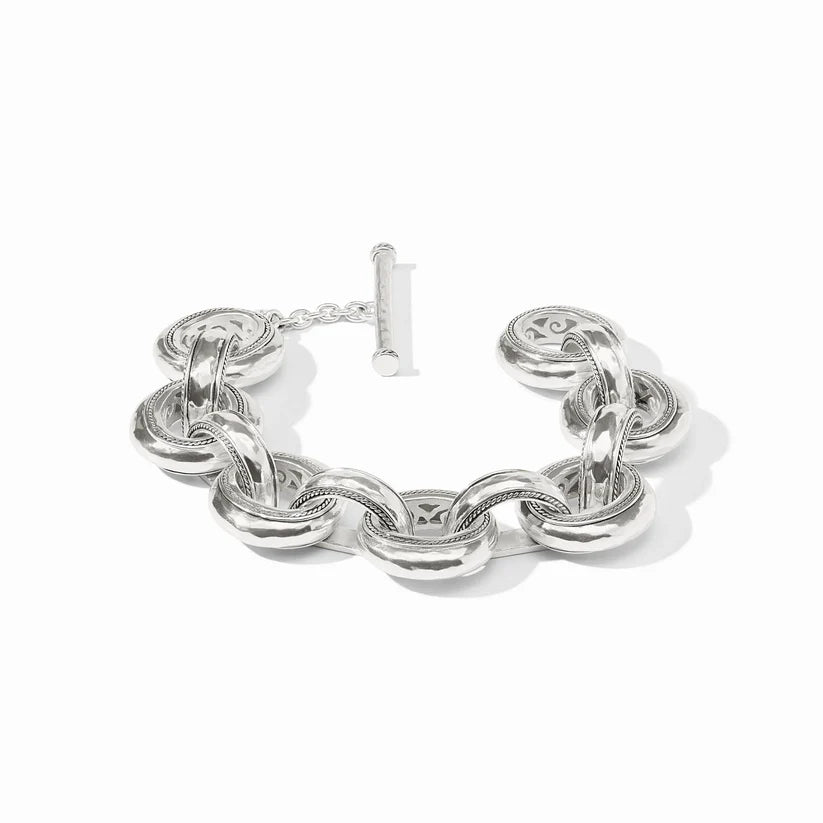 Cannes Demi Link Bracelet-Silver-OS