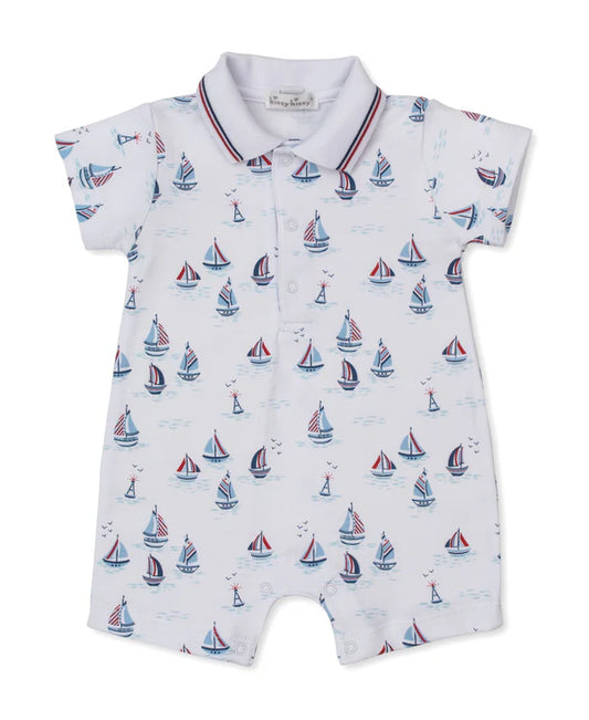 Sailboat Short Playsuit