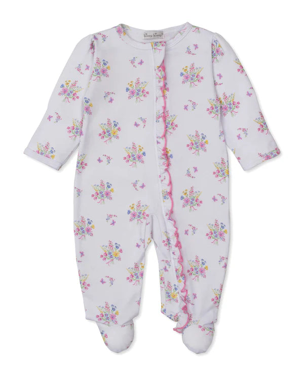 Pastel Gardens Footie w/Zip