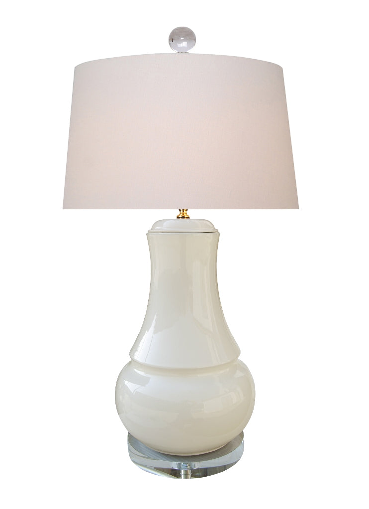 Large Dove White Lamp