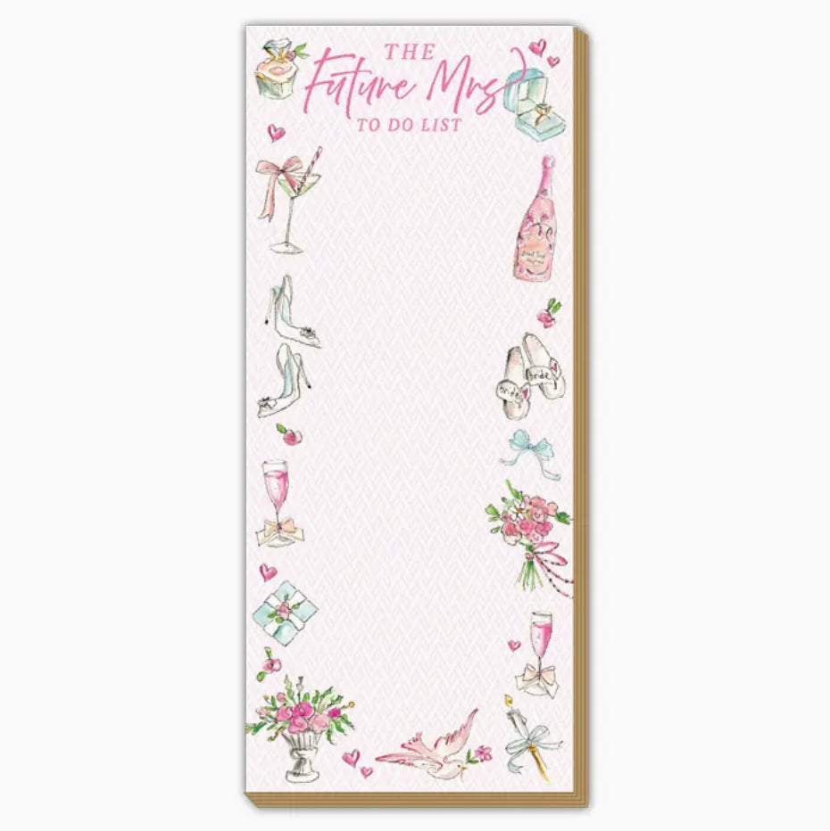 Luxe Skinny Pad Future Mrs To Do list
