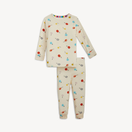 Little Baller Long Sleeve Pajama Set