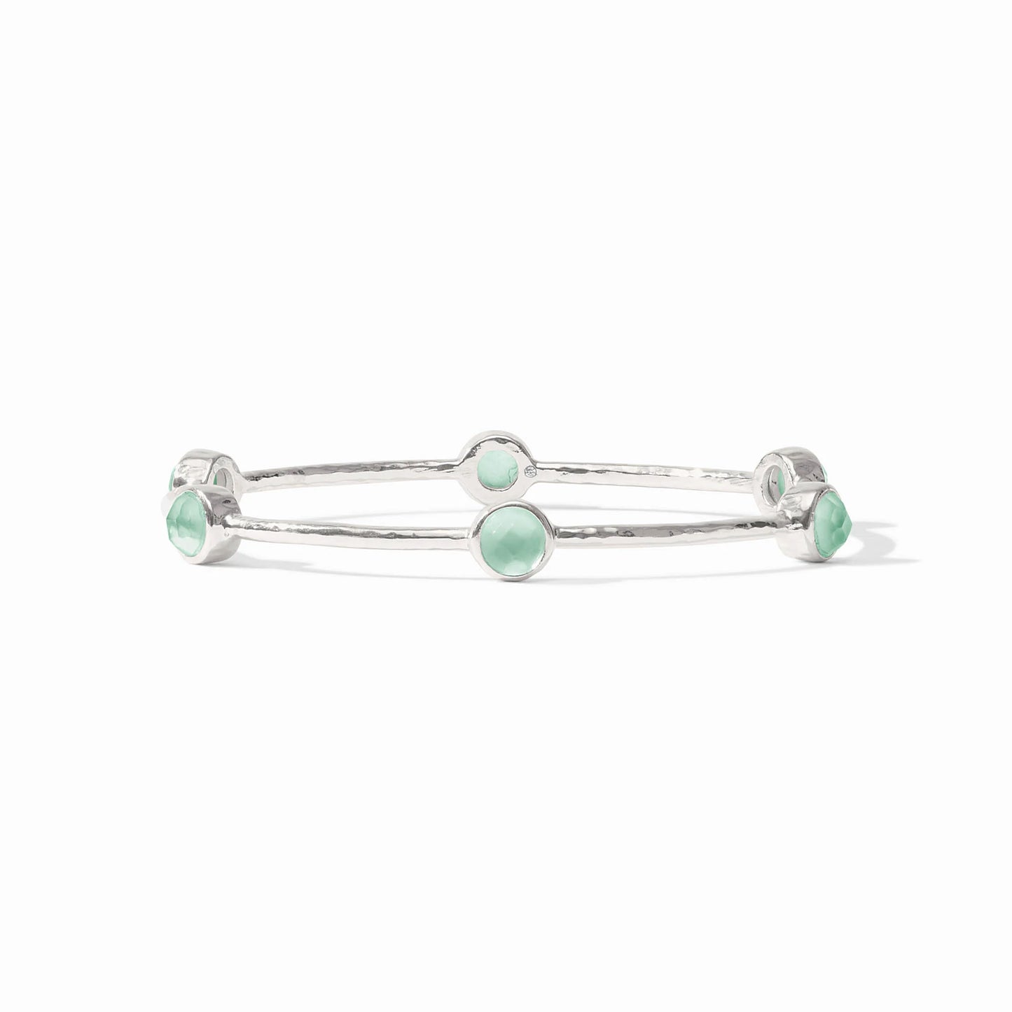 Milano Luxe Bangle-Iridescent Aquamarine Blue-L