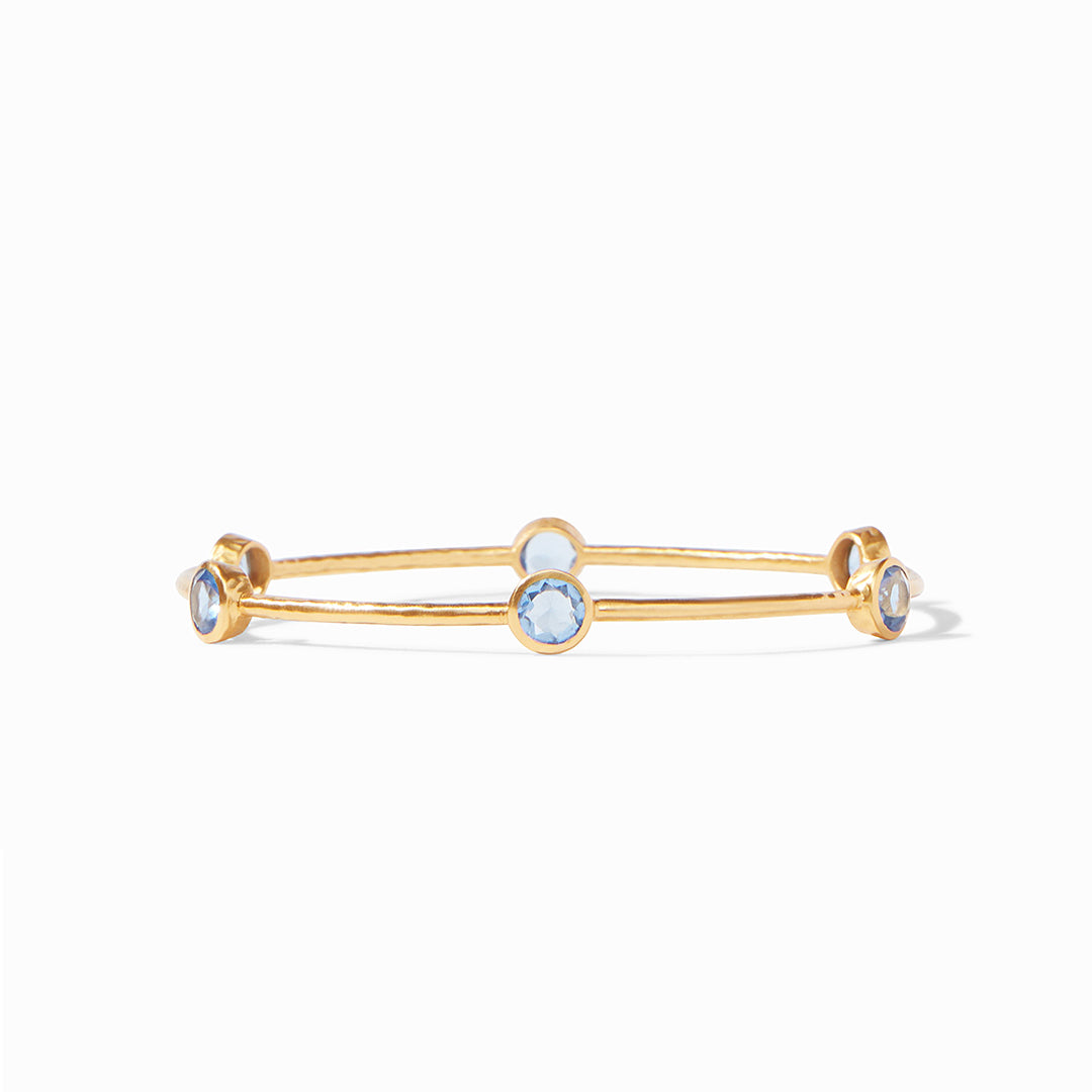 Milano Luxe Bangle-Gold-Chal Blue-S