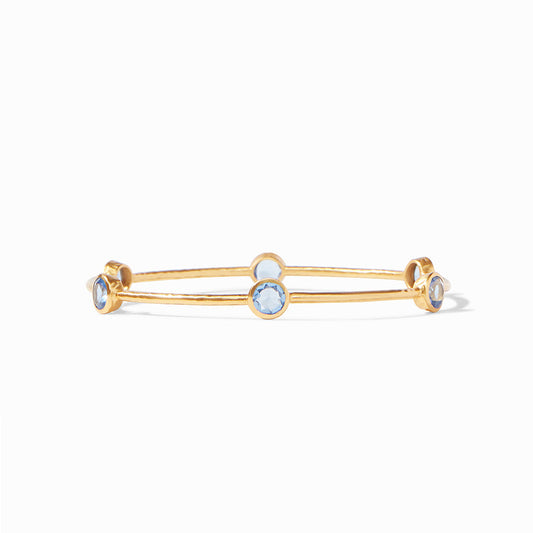 Milano Luxe Bangle-Gold-Chal Blue-L