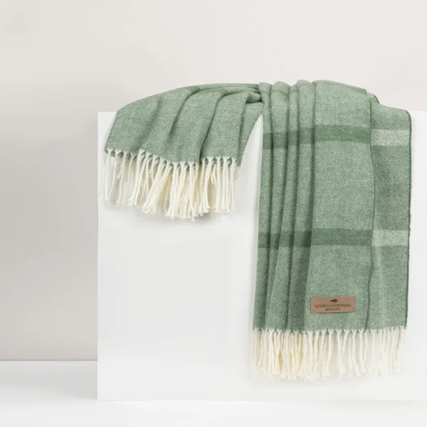 Fern Montauk Stripe Herringbone Throw