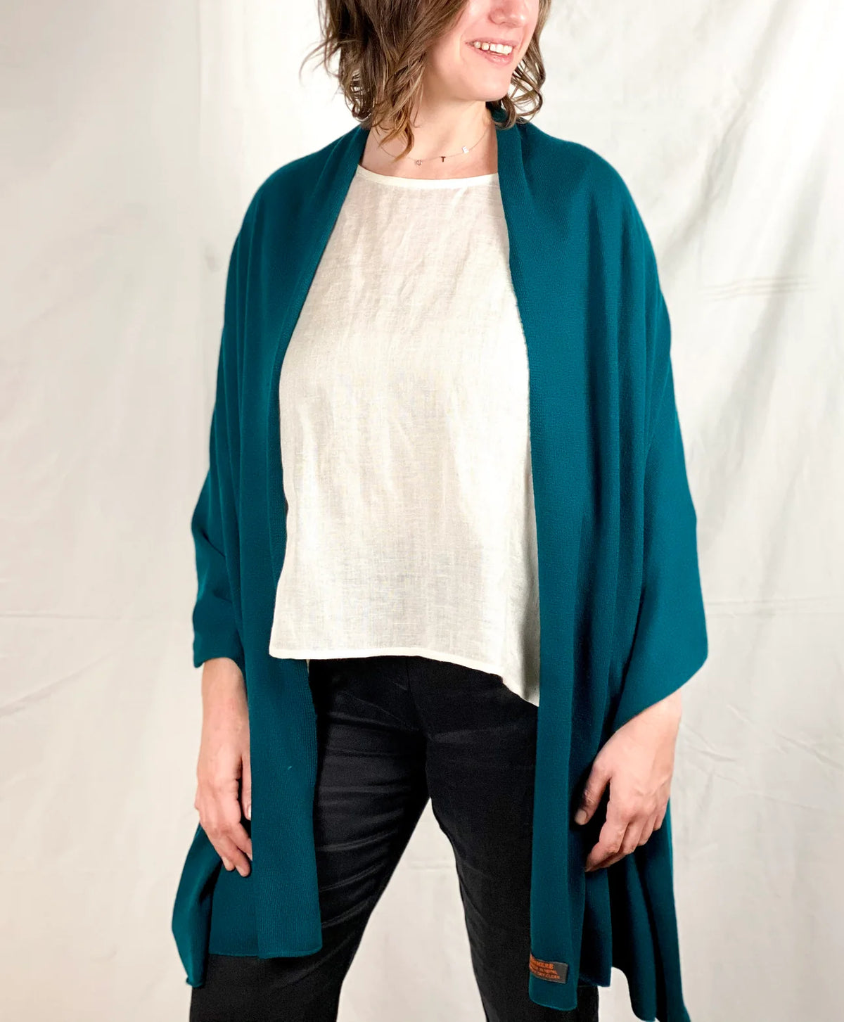 Cashmere Solid Scarf Pine Green