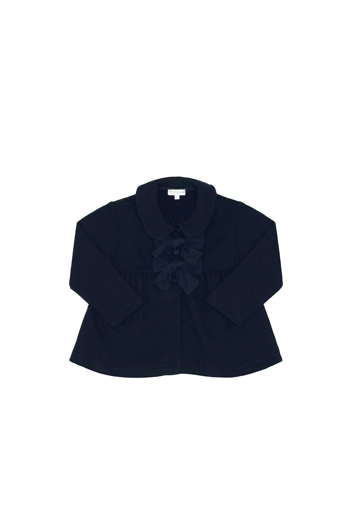 Elise Navy Bow Coat