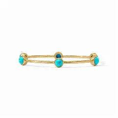 Milano Luxe Bangle-Turquoise Blue-M
