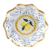 Lemon paper plates
