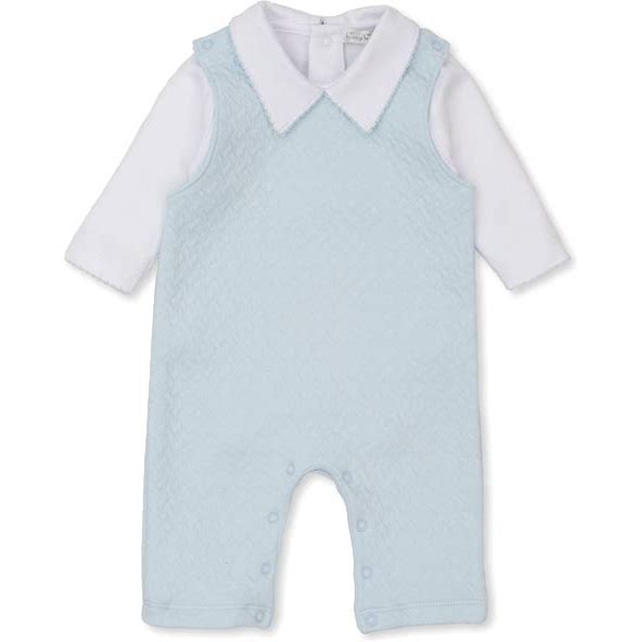 Blue Jacquard Overall Set Mix