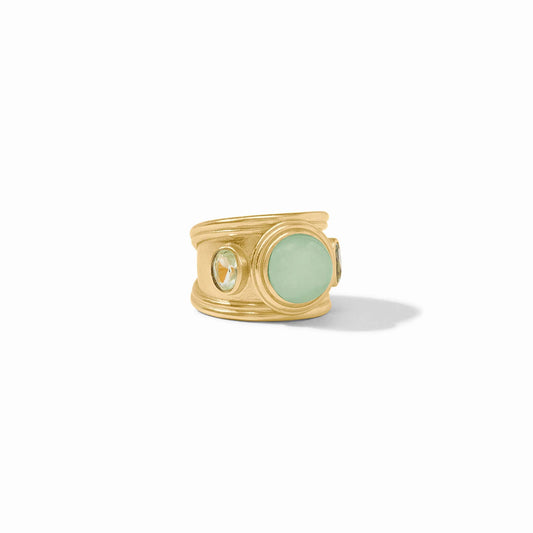 Portofino Stone Ring-Aqua Jade-7