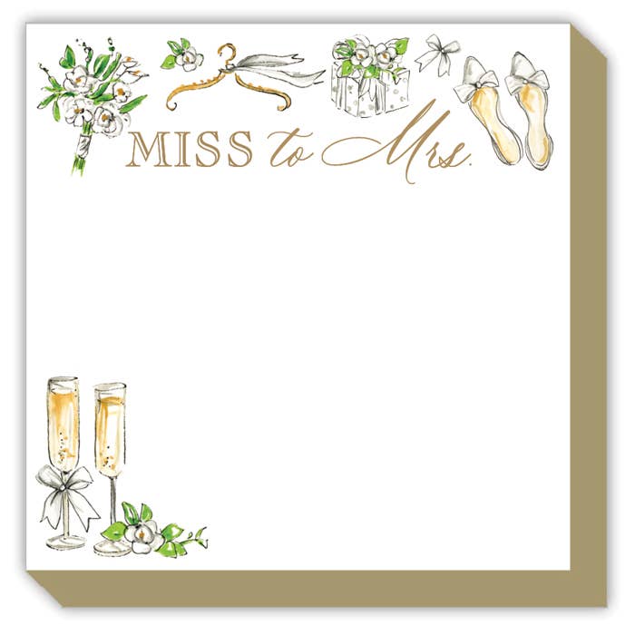 Mini Luxe Notepad Miss to Mrs