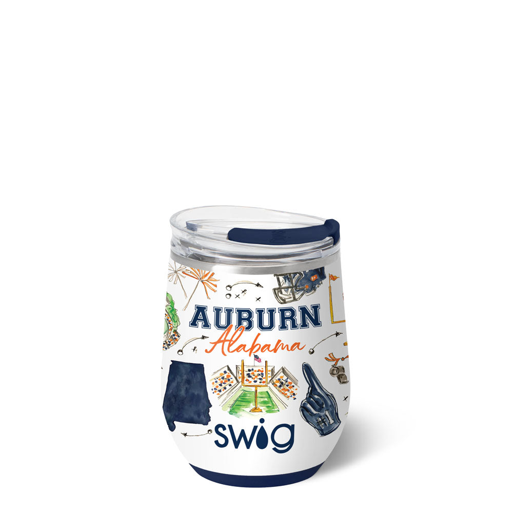Tailgates in Auburn Stemless Wine Cup 12oz