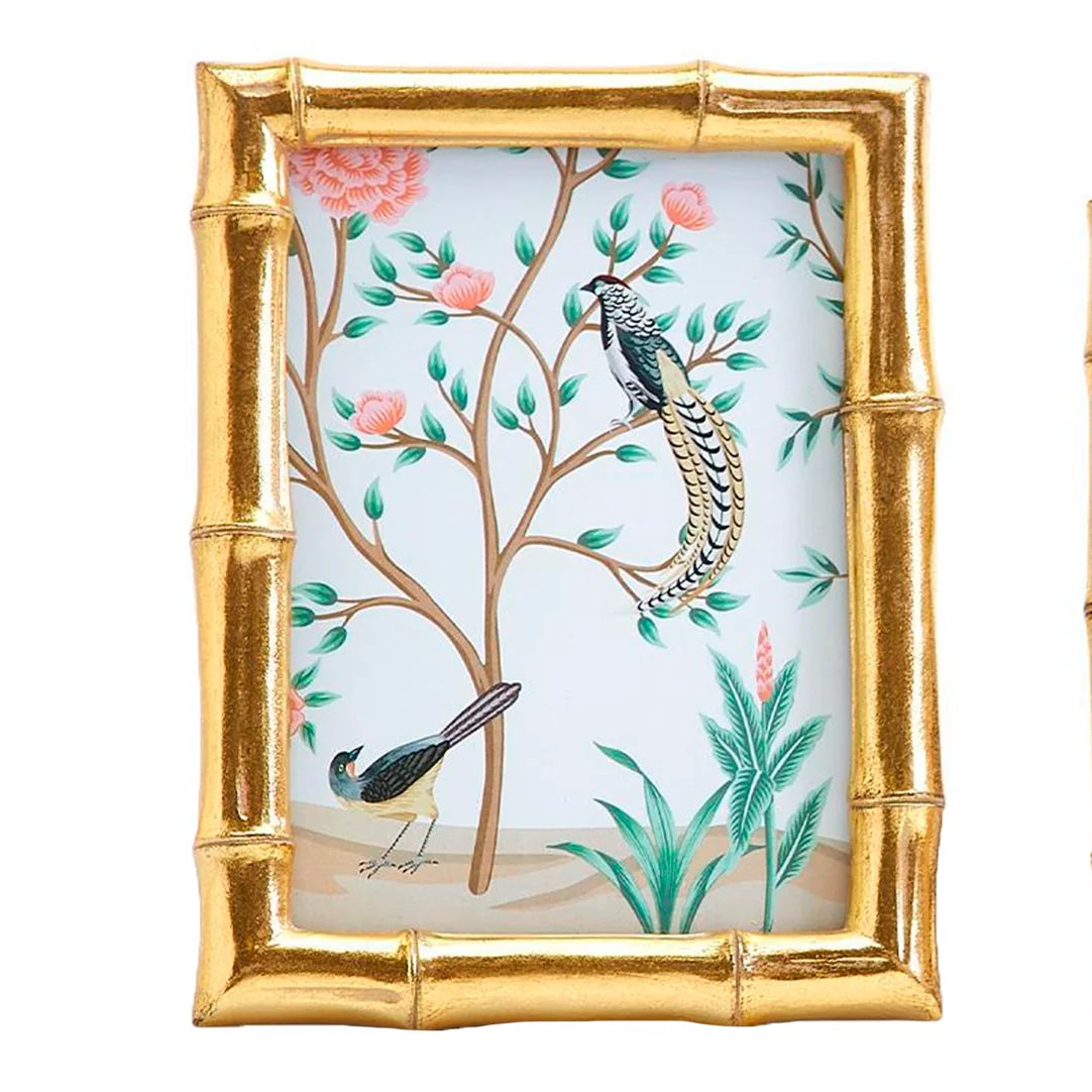 5x7 Gold Bamboo Rectangle Photo Frame