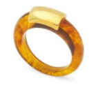 Small Tortoise Resin Ring