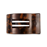 Tortoise Medium Flat Rectangle Hair Clip - Medium