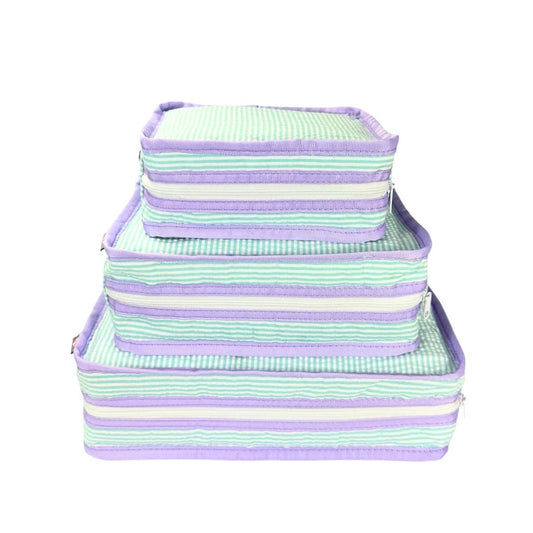 Mermaid Seersucker Stacking Set | Mint