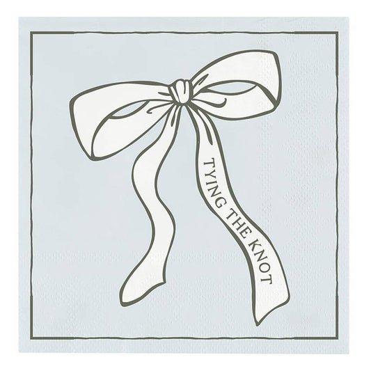 Beverage Napkins - Tying The Knot: Paper / 5" SQ, 20 count/package