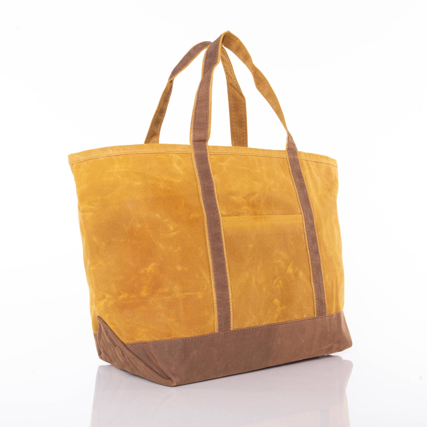 Waxed Large Classic Tote: Khaki