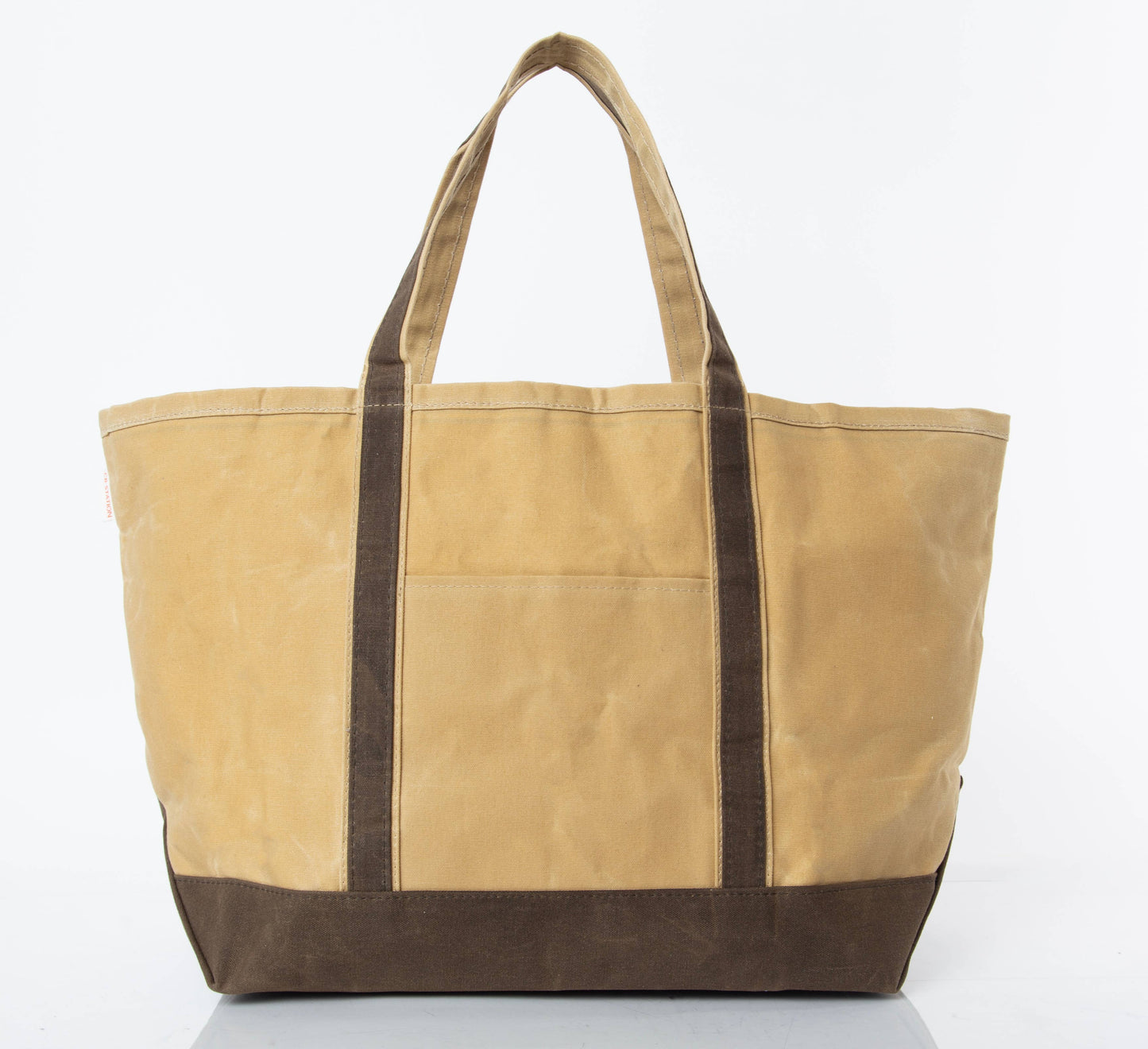 Waxed Large Classic Tote: Khaki